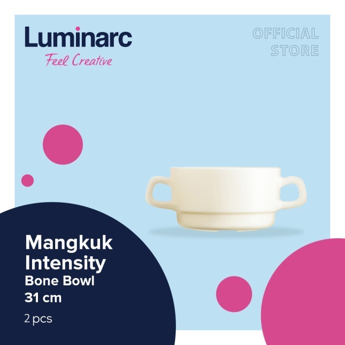 Mangkuk Kaca Luminarc Intensity - Zuppa Soup Bone Bowl 310ml - 1pcs